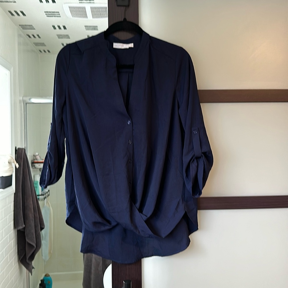 LUSH faux tuck blouse